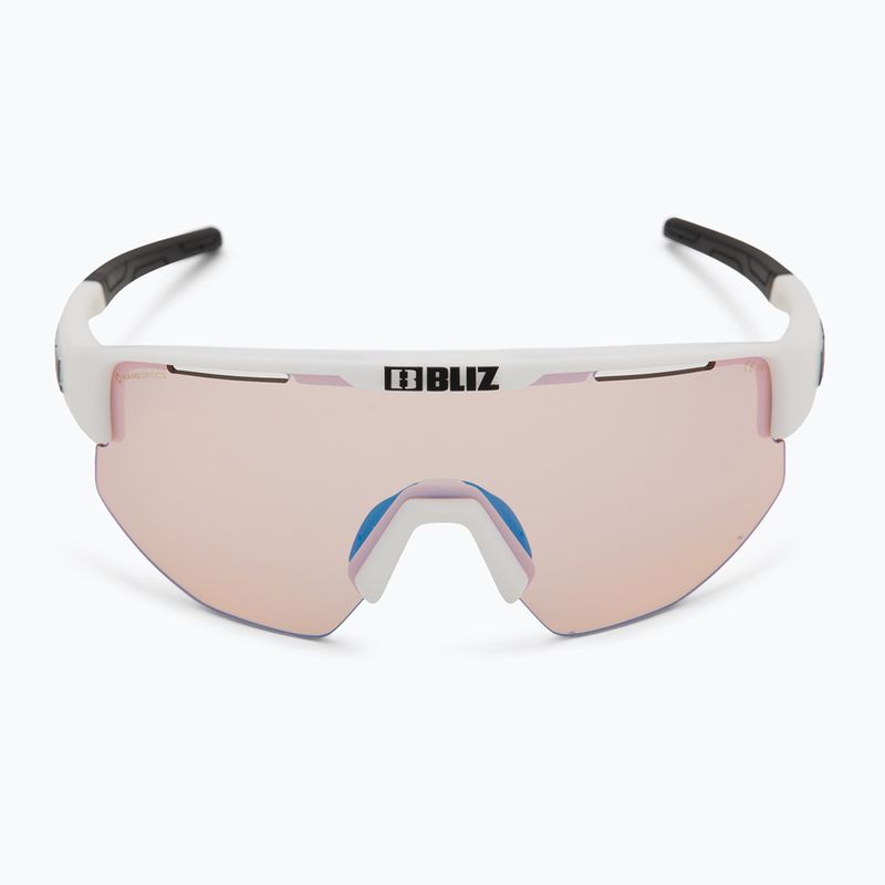 Occhiali da sole Bliz Matrix Small Nano Optics Nordic Light bianco opaco/corallo/blu arancione 3