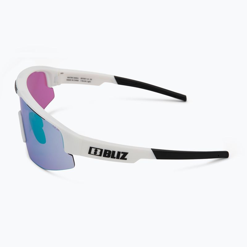 Occhiali da sole Bliz Matrix Small Nano Optics Nordic Light bianco opaco/begonia/blu viola 4