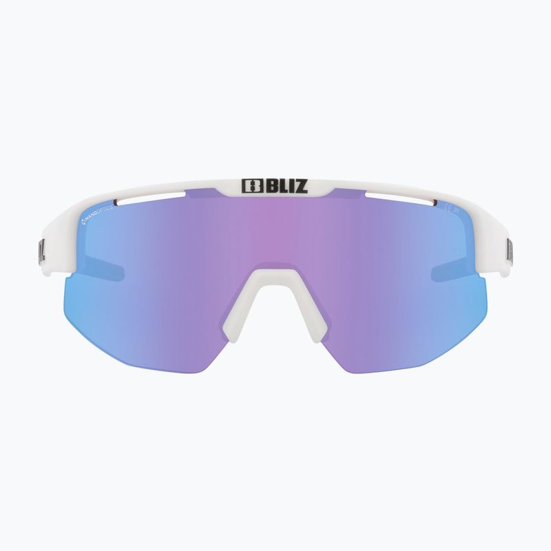 Occhiali da sole Bliz Matrix Small Nano Optics Nordic Light bianco opaco/begonia/blu viola 2