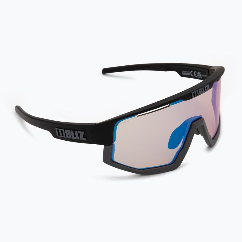 Occhiali da sole Bliz Fusion Small Nano Optics Nordic Light nero opaco/corallo/blu arancione 2