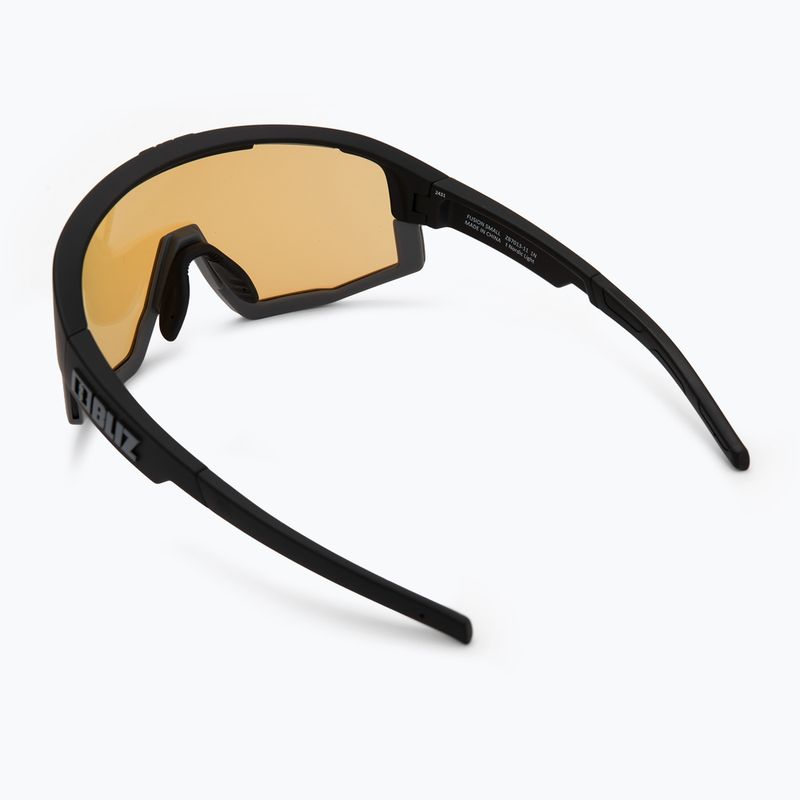 Occhiali da sole Bliz Fusion Small Nano Optics Nordic Light nero opaco/corallo/blu arancione 3