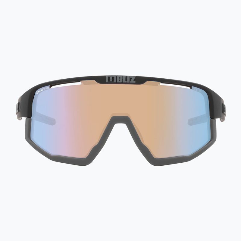 Occhiali da sole Bliz Fusion Small Nano Optics Nordic Light nero opaco/corallo/blu arancione 2