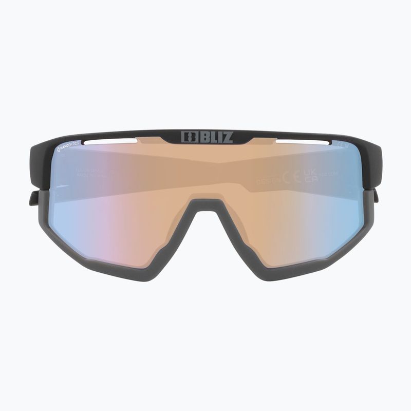 Occhiali da sole Bliz Fusion Small Nano Optics Nordic Light nero opaco/corallo/blu arancione 3