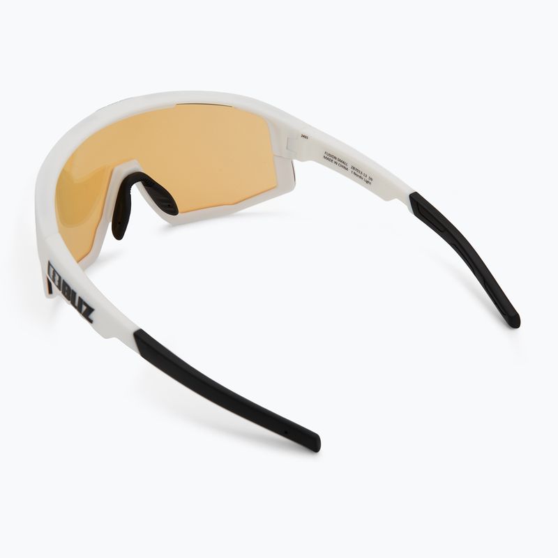 Occhiali da sole Bliz Fusion Small Nano Optics Nordic Light bianco opaco/corallo/blu arancione 3