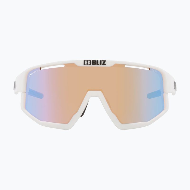 Occhiali da sole Bliz Fusion Small Nano Optics Nordic Light bianco opaco/corallo/blu arancione 2