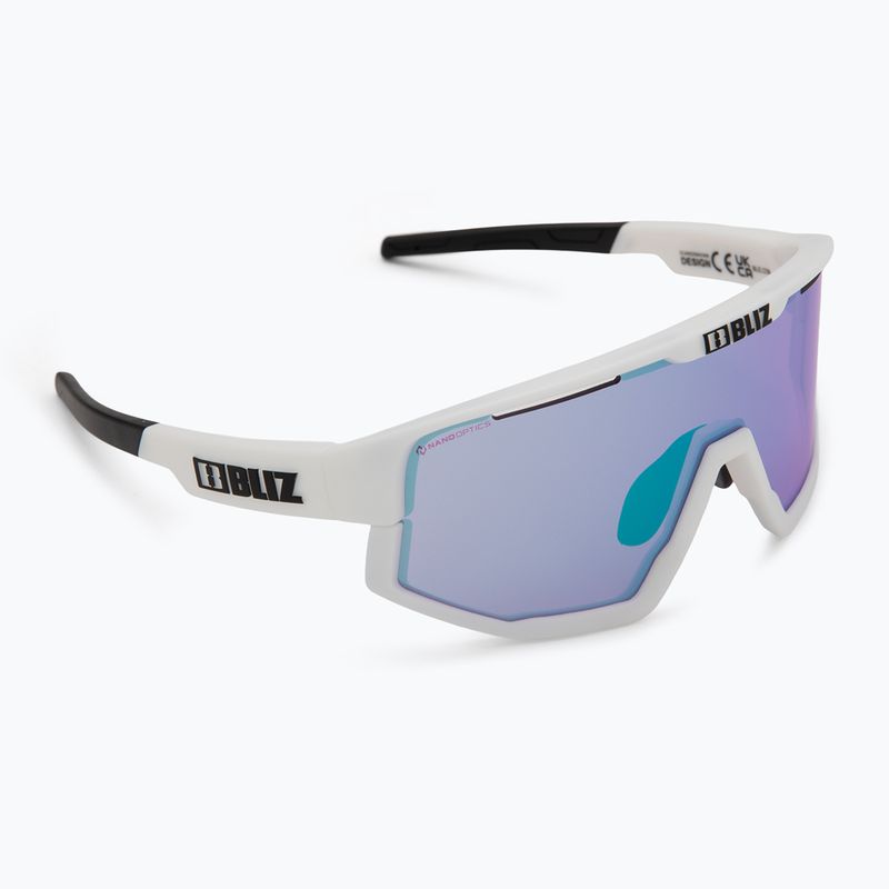 Occhiali da sole Bliz Fusion Small Nano Optics Nordic Light bianco opaco/begonia/blu viola 2