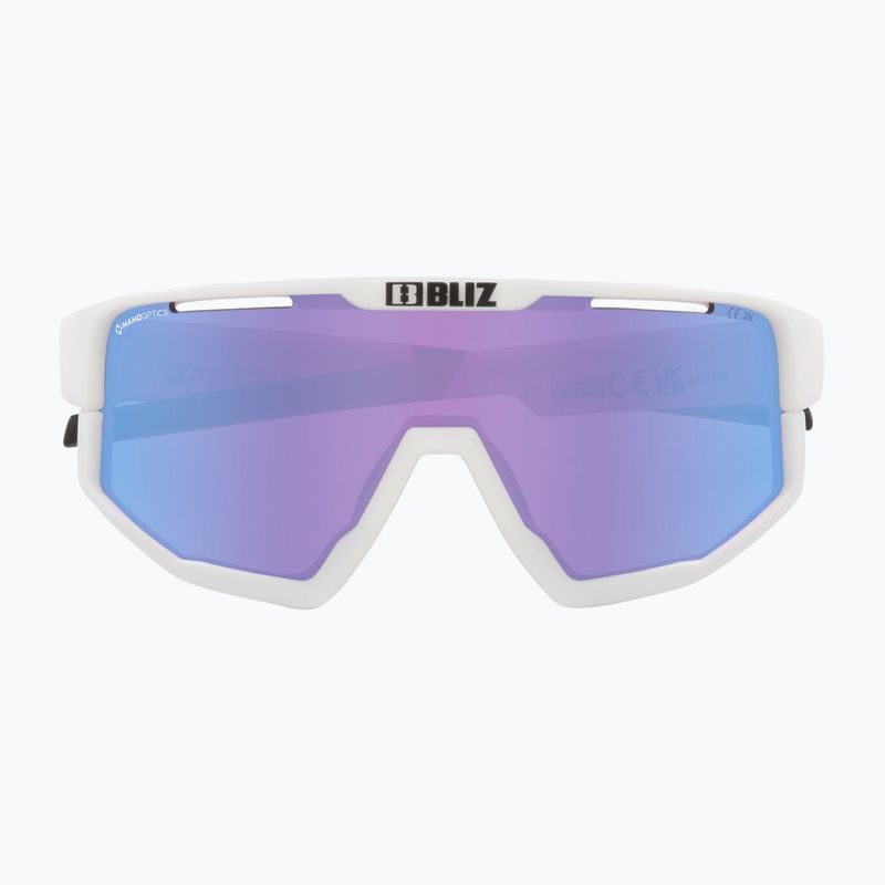 Occhiali da sole Bliz Fusion Small Nano Optics Nordic Light bianco opaco/begonia/blu viola 2