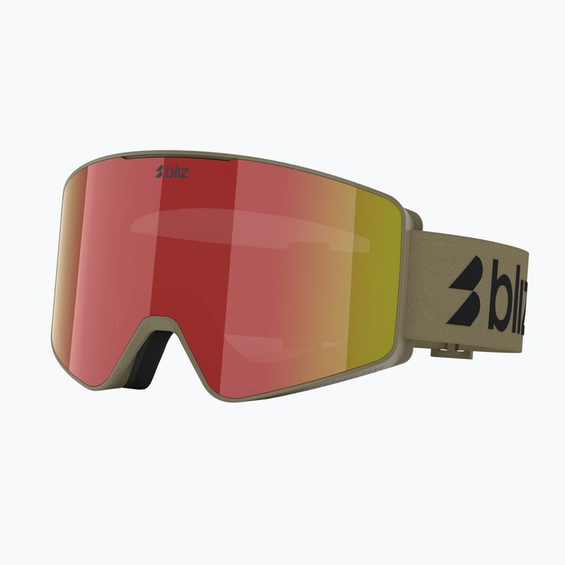 Maschera da sci Bliz G001 matte camo green/brown/red multi 6