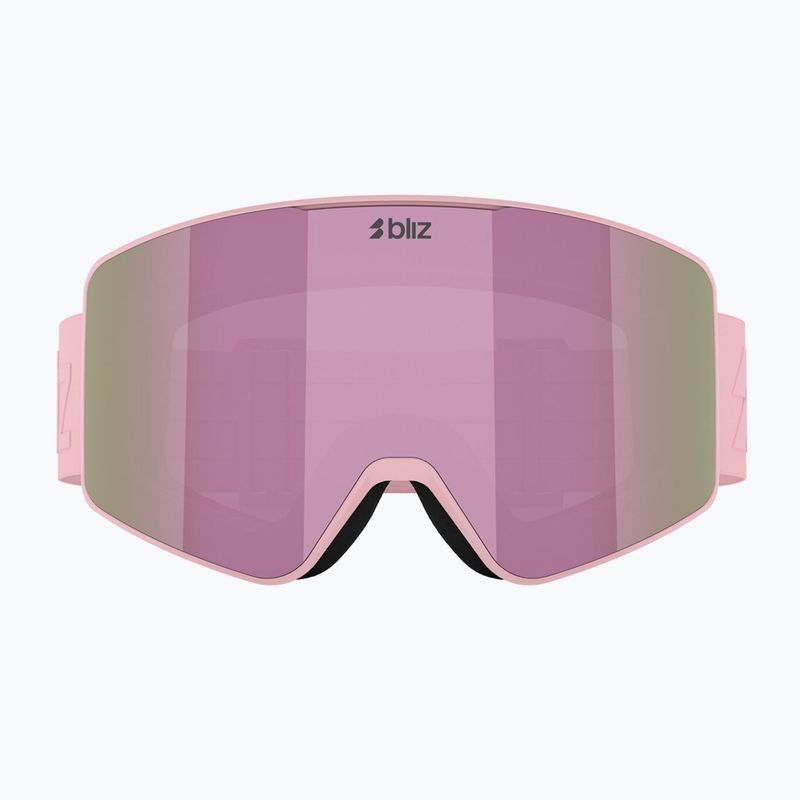 Maschera da sci Bliz G001S matte pink/brown/pink multi 6