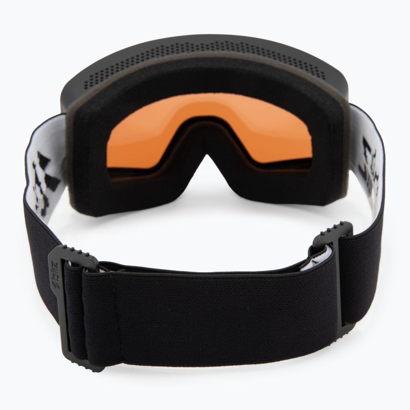 Maschera da sci Bliz G001 matte black/orange/silver mirror 3