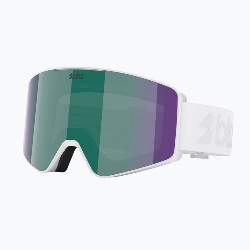 Maschera da sci Bliz G001S matte white/brown/green multi 6