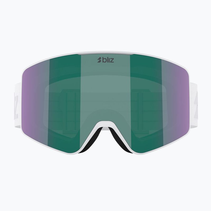 Maschera da sci Bliz G001S matte white/brown/green multi 7