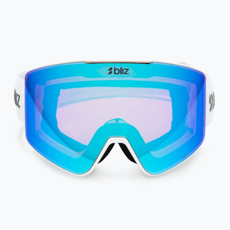 Maschera da sci Bliz G001S matte white/non violet/blue multi 2