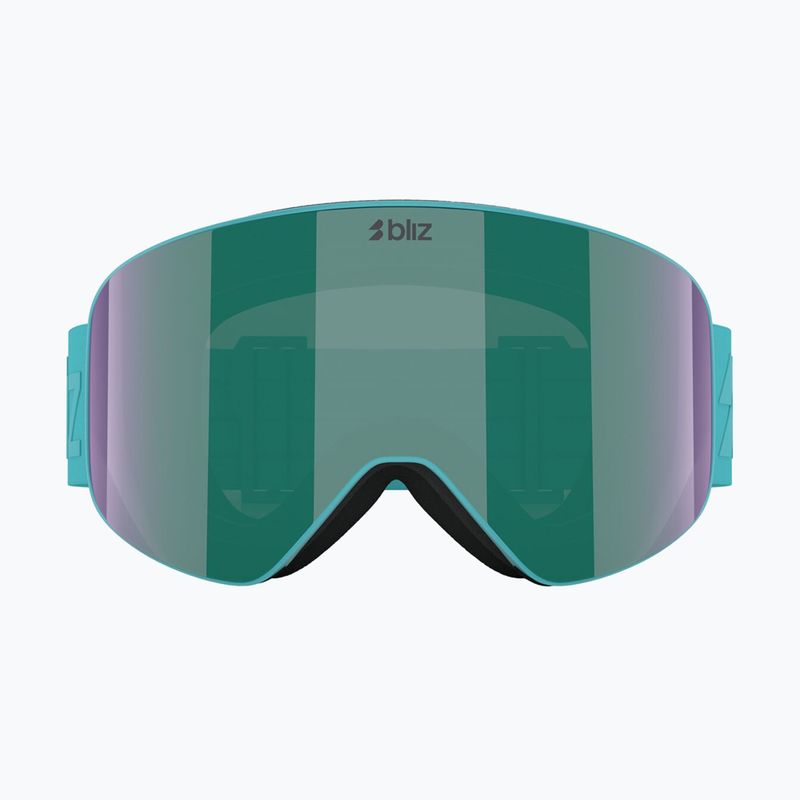 Maschera da sci Bliz Flow matte turquoise/brown/green multi 2