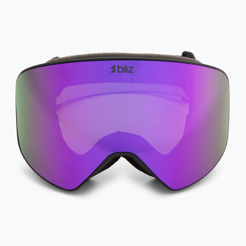 Maschera da sci Bliz Flow matte black/brown/purple multi 2