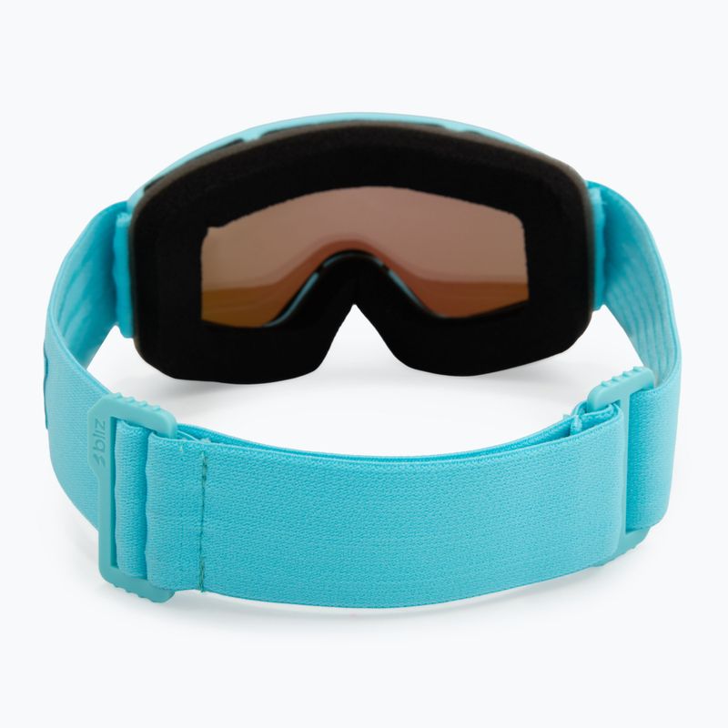 Maschera da sci per bambini Bliz Pixie Jr matte turquoise/brown/green multi 3