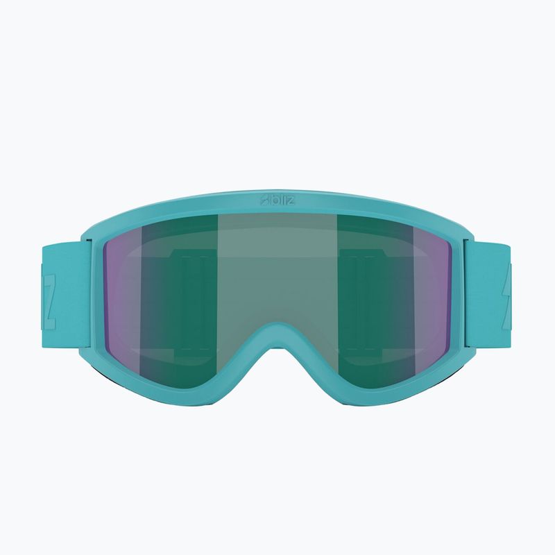 Maschera da sci per bambini Bliz Pixie Jr matte turquoise/brown/green multi 2