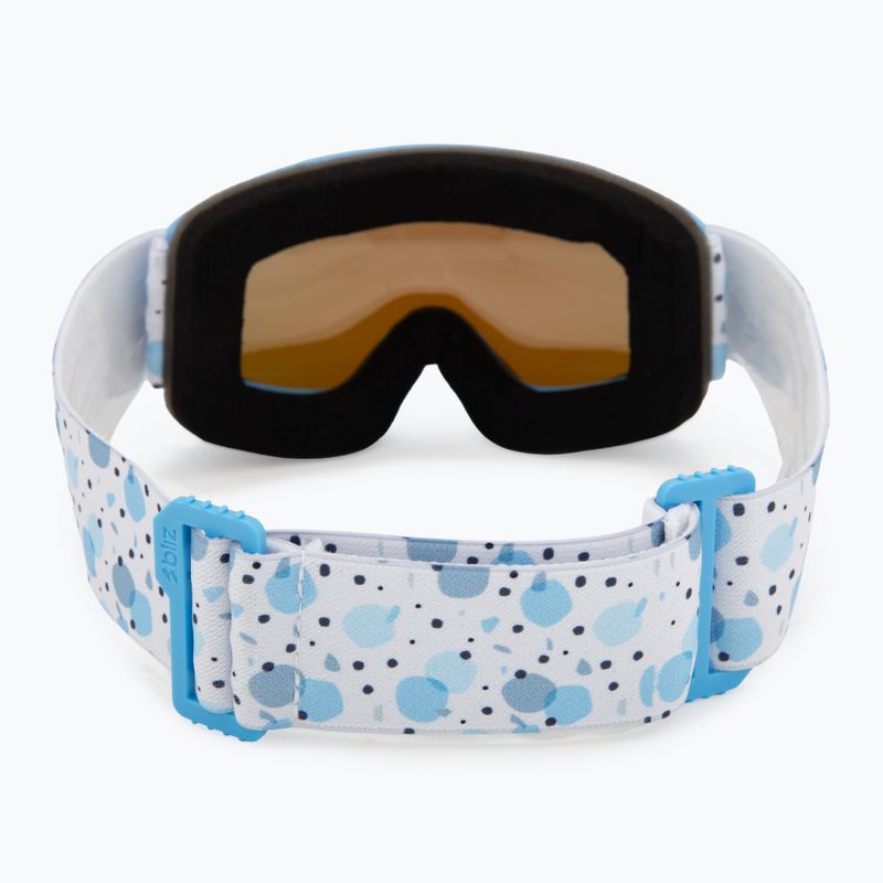 Maschera da sci per bambini Bliz Pixie Jr matte blue/brown/blue multi 3