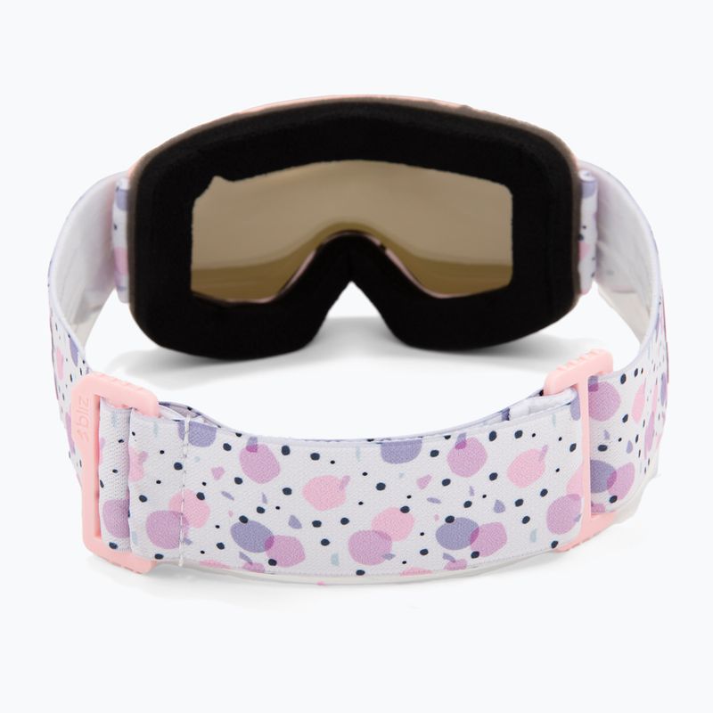 Maschera da sci per bambini Bliz Pixie Jr matte pink/brown/pink multi 3