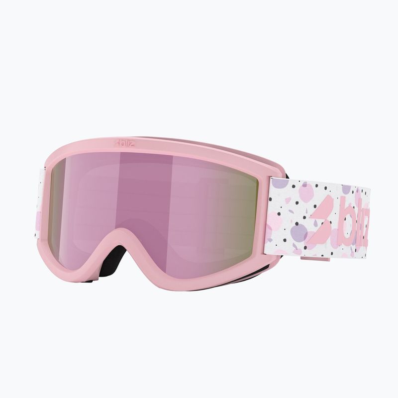 Maschera da sci per bambini Bliz Pixie Jr matte pink/brown/pink multi 5