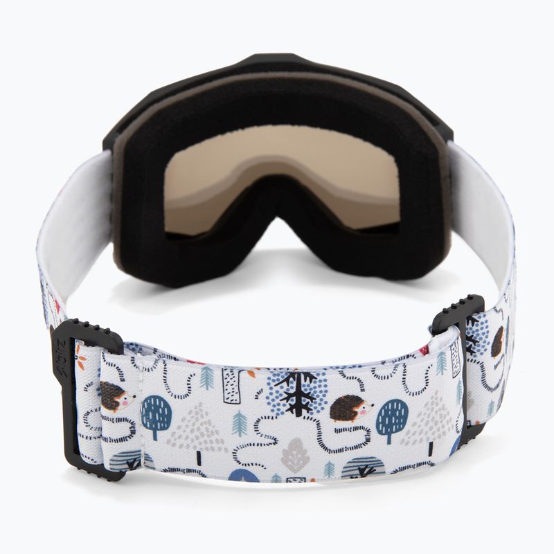 Maschera da sci junior Bliz Liner Jr matte black/brown/silver mirror 3