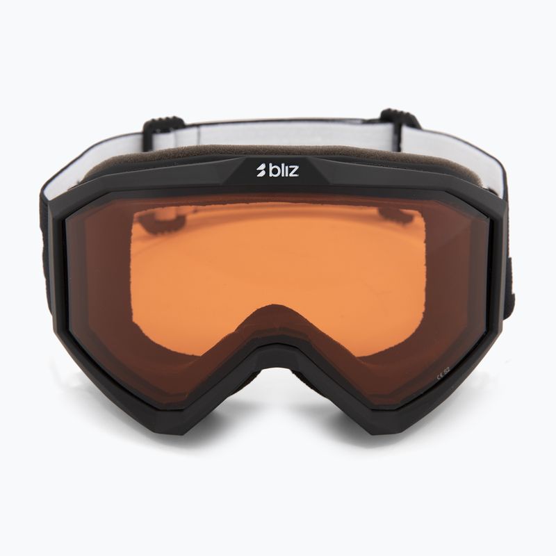Maschera da sci per bambini Bliz Liner Jr matte black/orange 2