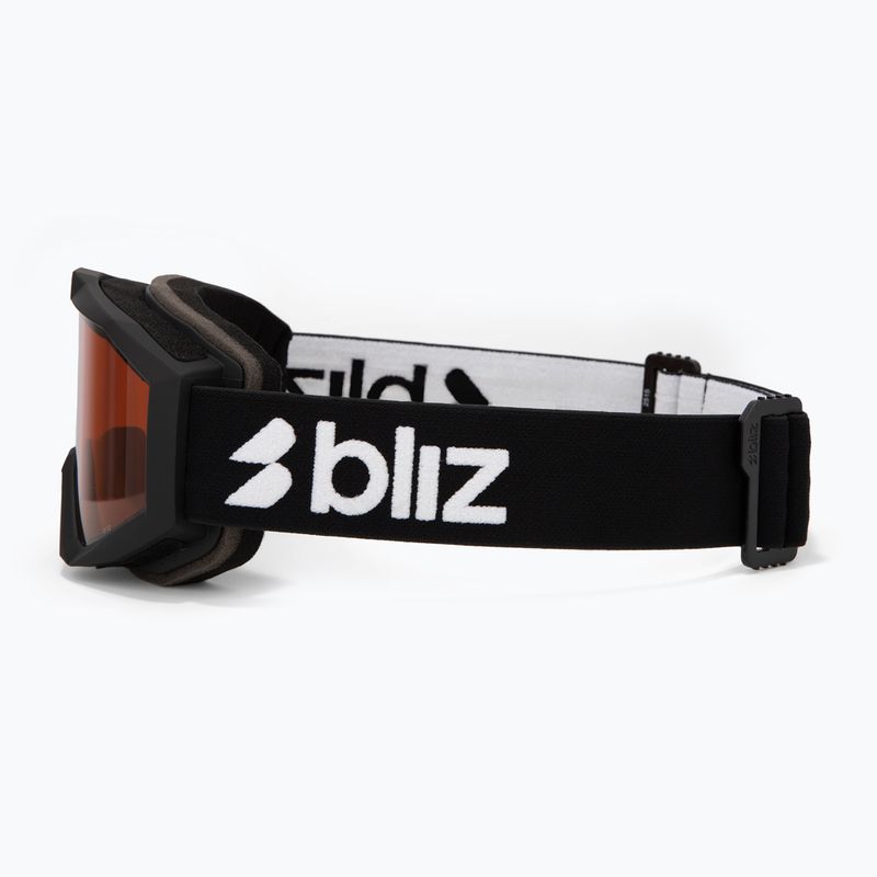 Maschera da sci per bambini Bliz Liner Jr matte black/orange 4