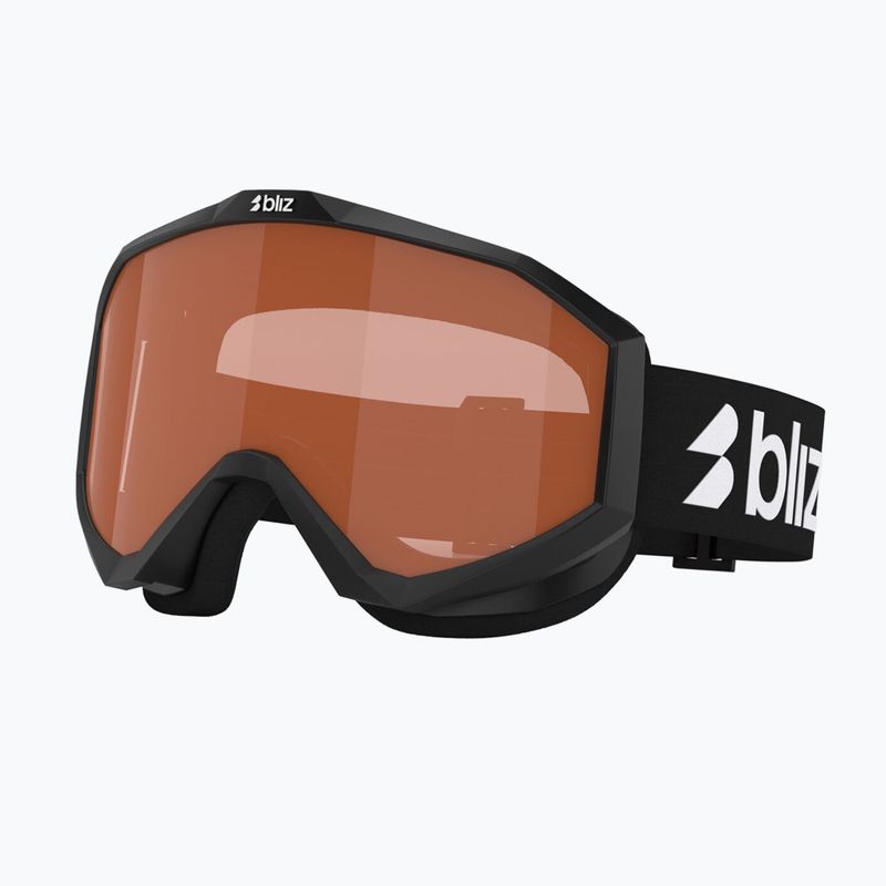 Maschera da sci per bambini Bliz Liner Jr matte black/orange 5