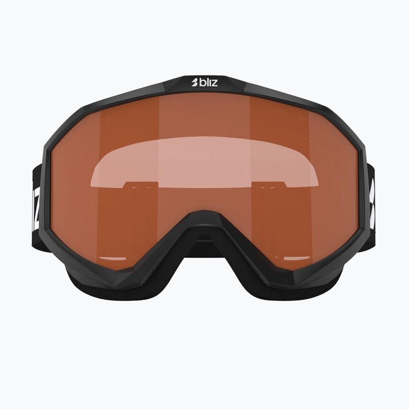 Maschera da sci per bambini Bliz Liner Jr matte black/orange 6