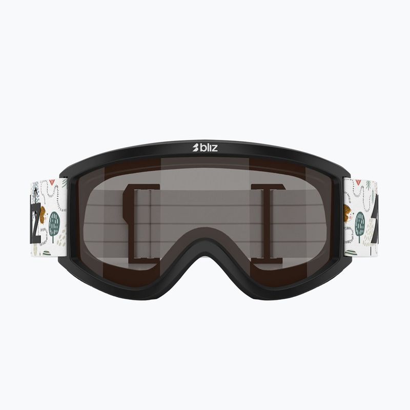 Maschera da sci per bambini Bliz Pixie Jr matte black/brown 2