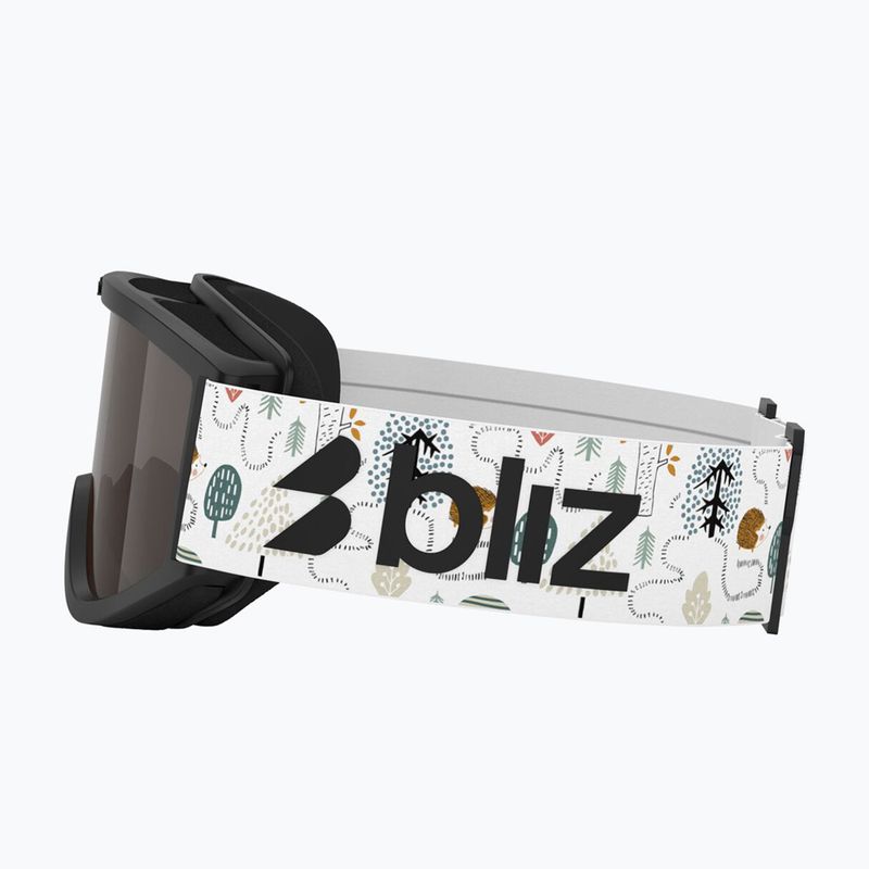 Maschera da sci per bambini Bliz Pixie Jr matte black/brown 4