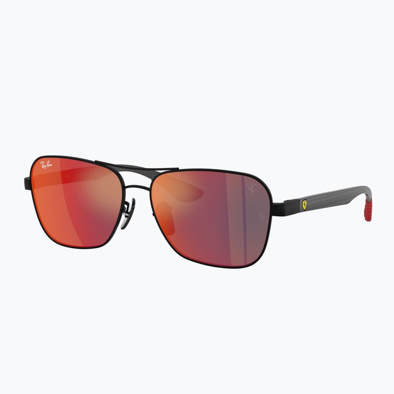 Occhiali da sole Ray-Ban Rb8336M Scuderia matt black/dark grey mirror blue/red 4