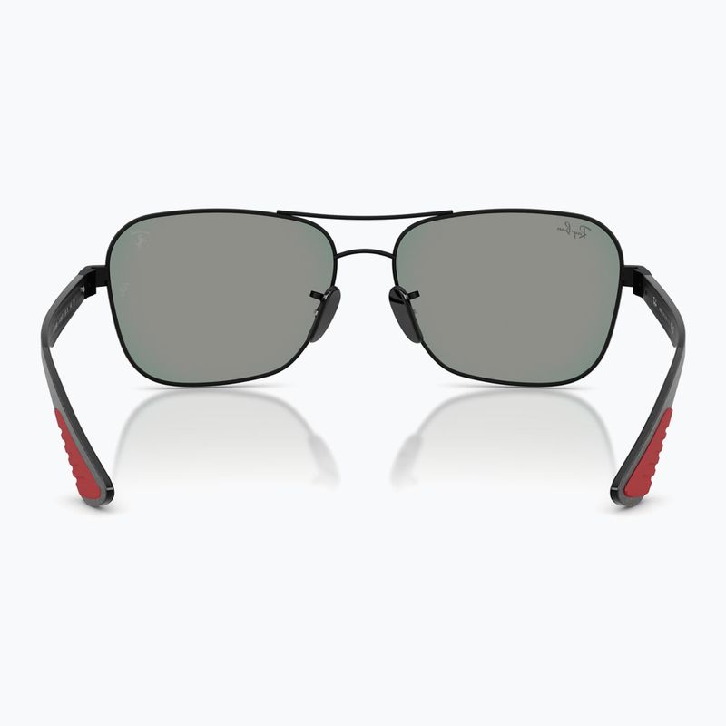 Occhiali da sole Ray-Ban Rb8336M Scuderia matt black/dark grey mirror blue/red 5