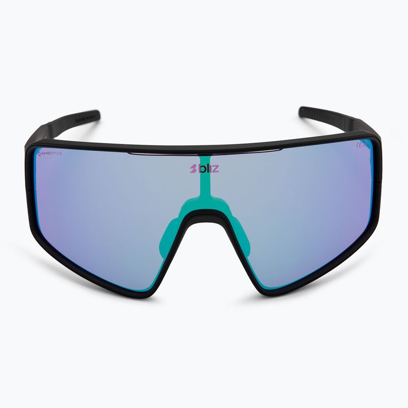Occhiali da sole Bliz P001S Nano Optics Nordic Light nero opaco/begonia/blu viola multi 3