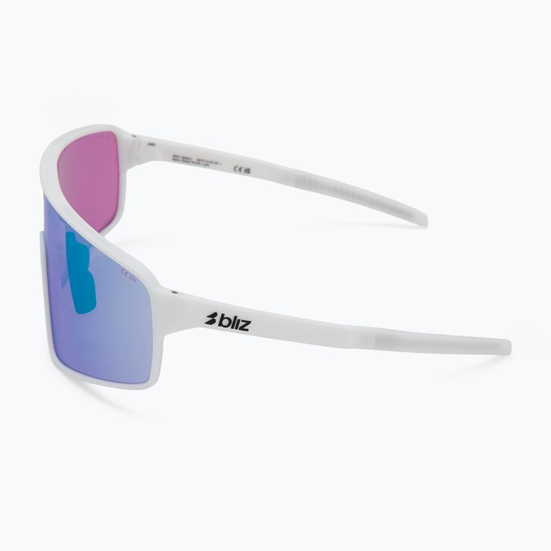 Occhiali da sole Bliz P001S Nano Optics Nordic Light bianco opaco/begonia/blu viola multi 4