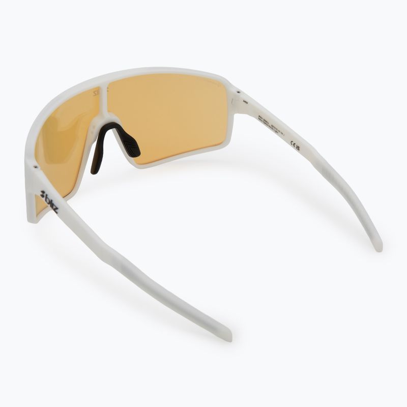 Occhiali da sole Bliz P001S Nano Optics Nordic Light bianco opaco/corallo/blu arancione multi 2