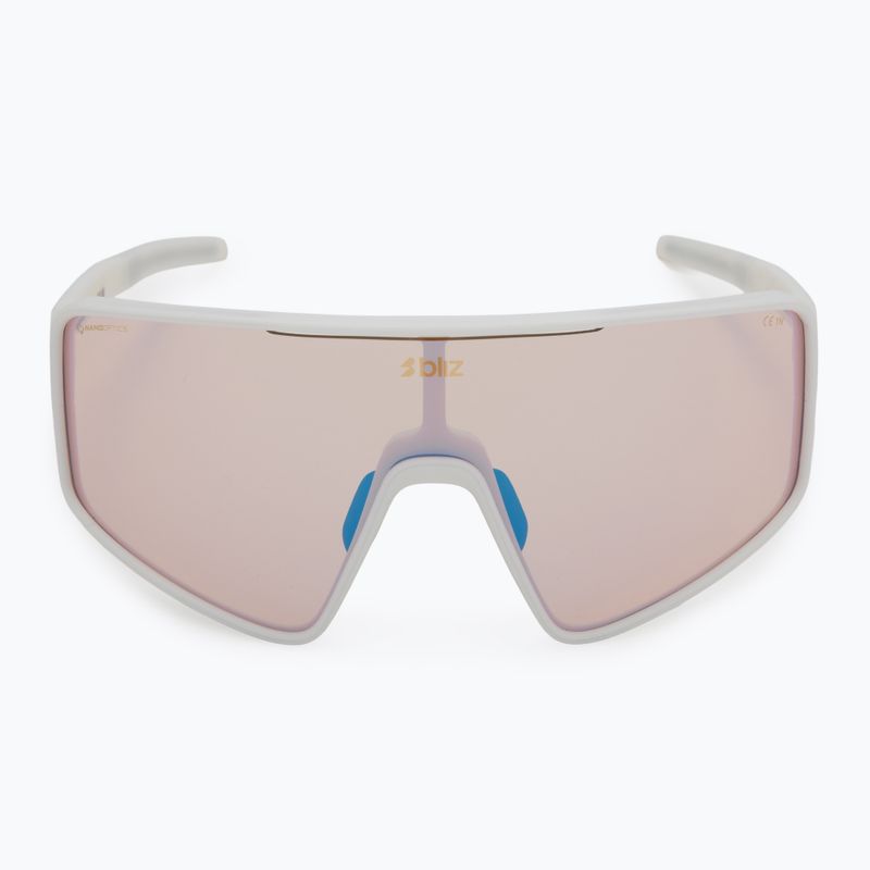 Occhiali da sole Bliz P001S Nano Optics Nordic Light bianco opaco/corallo/blu arancione multi 3
