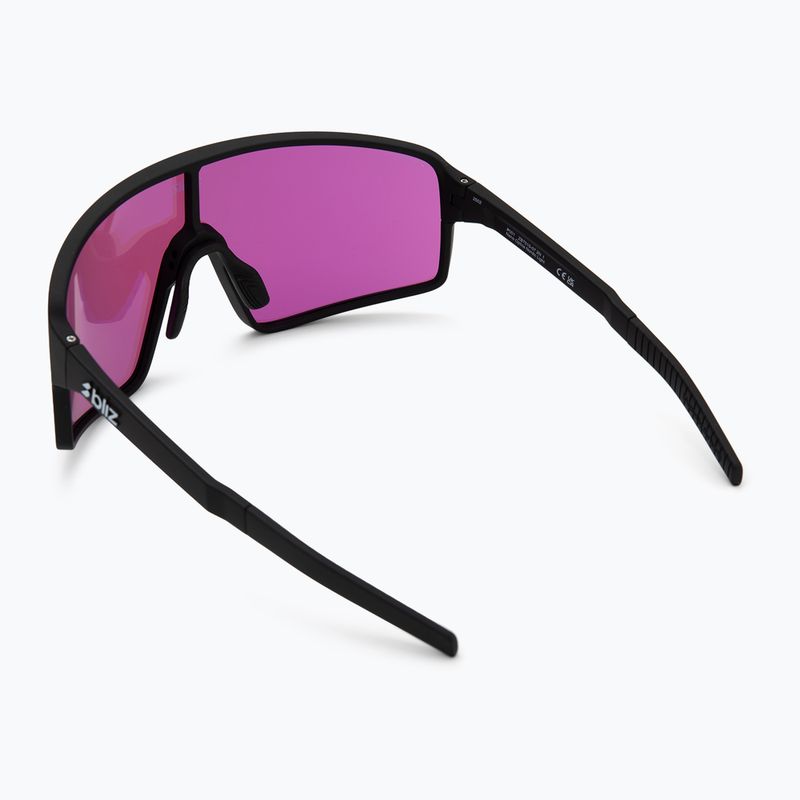 Occhiali da sole Bliz P001 Nano Optics Nordic Light nero opaco/begonia/blu viola multi 2
