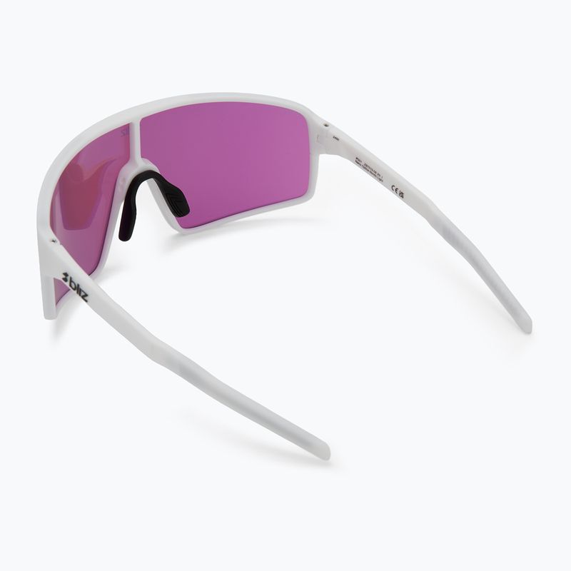 Occhiali da sole Bliz P001 Nano Optics Nordic Light bianco opaco/begonia/blu viola multi 2