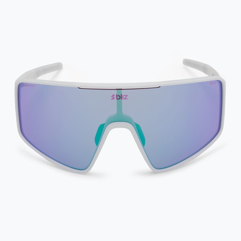 Occhiali da sole Bliz P001 Nano Optics Nordic Light bianco opaco/begonia/blu viola multi 3