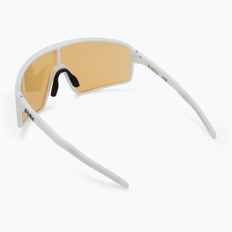 Occhiali da sole Bliz P001 Nano Optics Nordic Light bianco opaco/corallo/blu arancione multi 2
