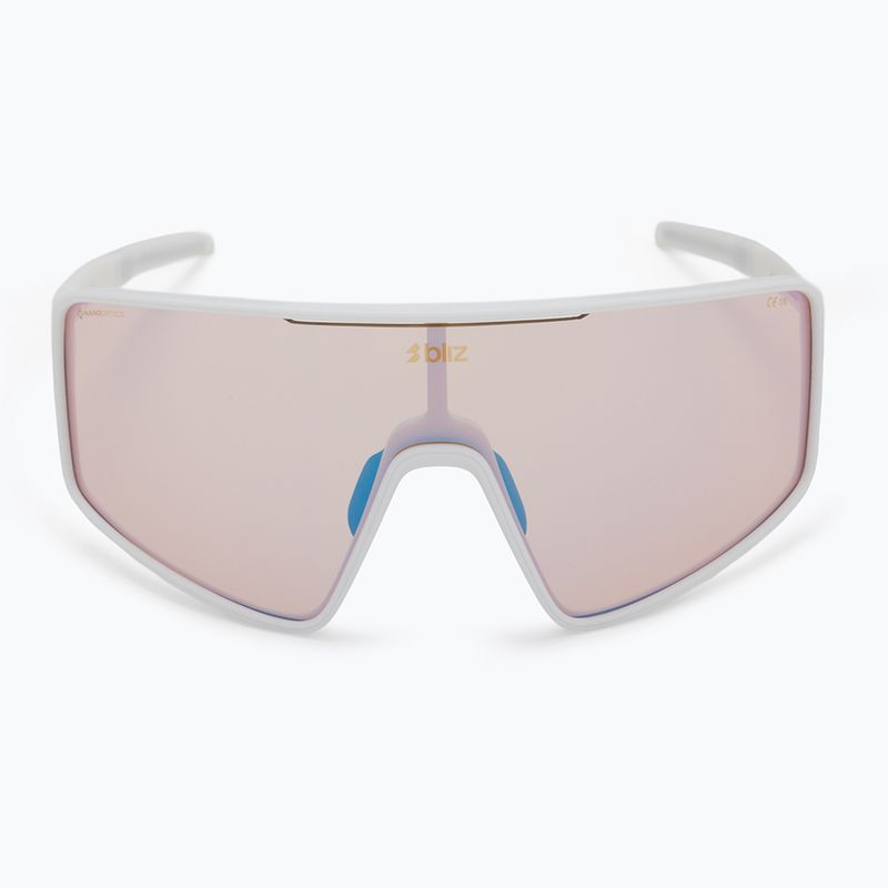 Occhiali da sole Bliz P001 Nano Optics Nordic Light bianco opaco/corallo/blu arancione multi 3