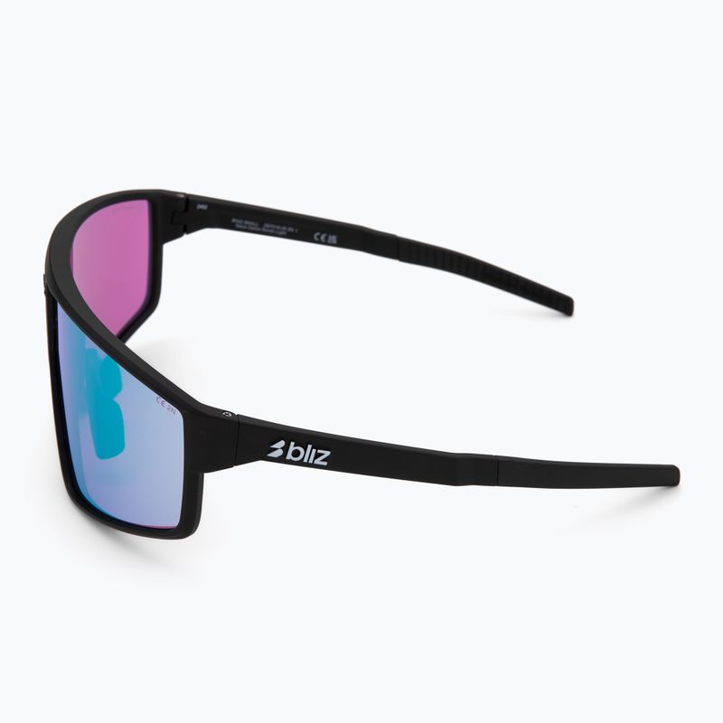 Occhiali da sole Bliz P002S Nano Optics Nordic Light nero opaco/begonia/blu viola multi 4