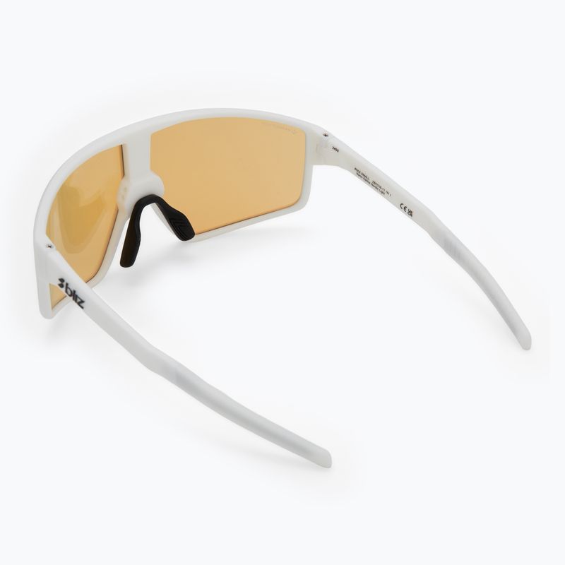 Occhiali da sole Bliz P002S Nano Optics Nordic Light bianco opaco/corallo/blu arancione multi 2