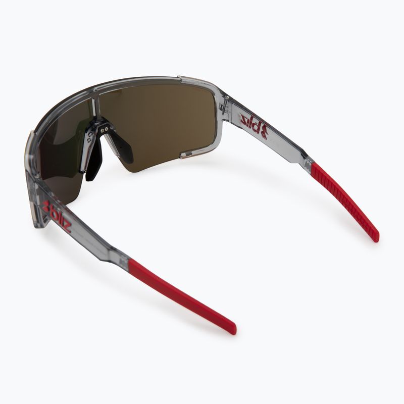 Occhiali da sole Bliz P003 transparent dark grey/brown red multi 2