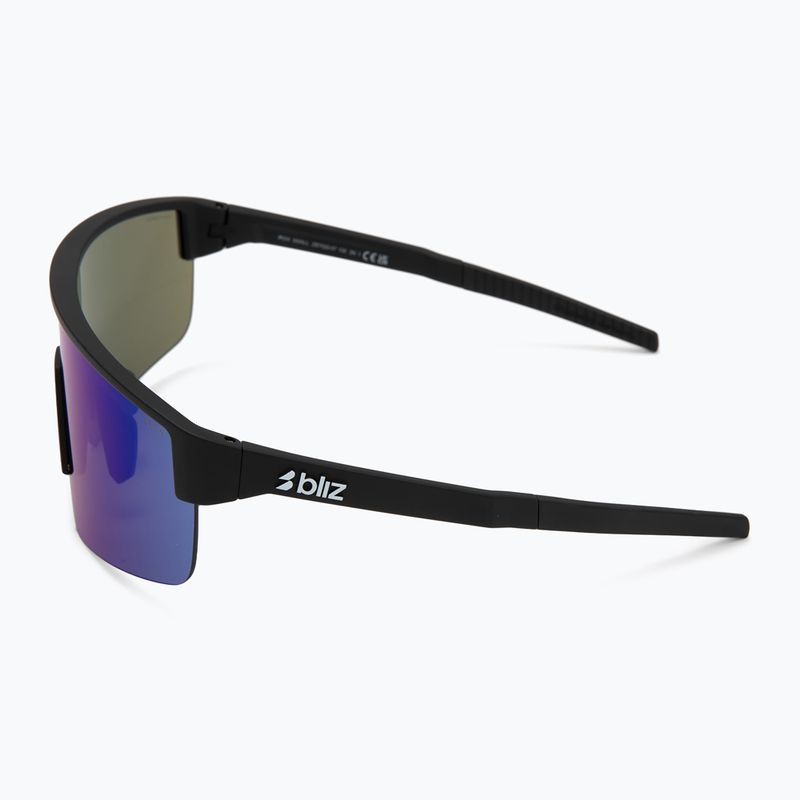 Occhiali da sole Bliz P004 Small matte black/grey blue mirror 4