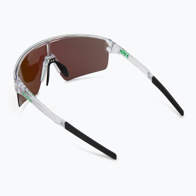 Occhiali da sole Bliz P004 transparent white/brown green multi 2