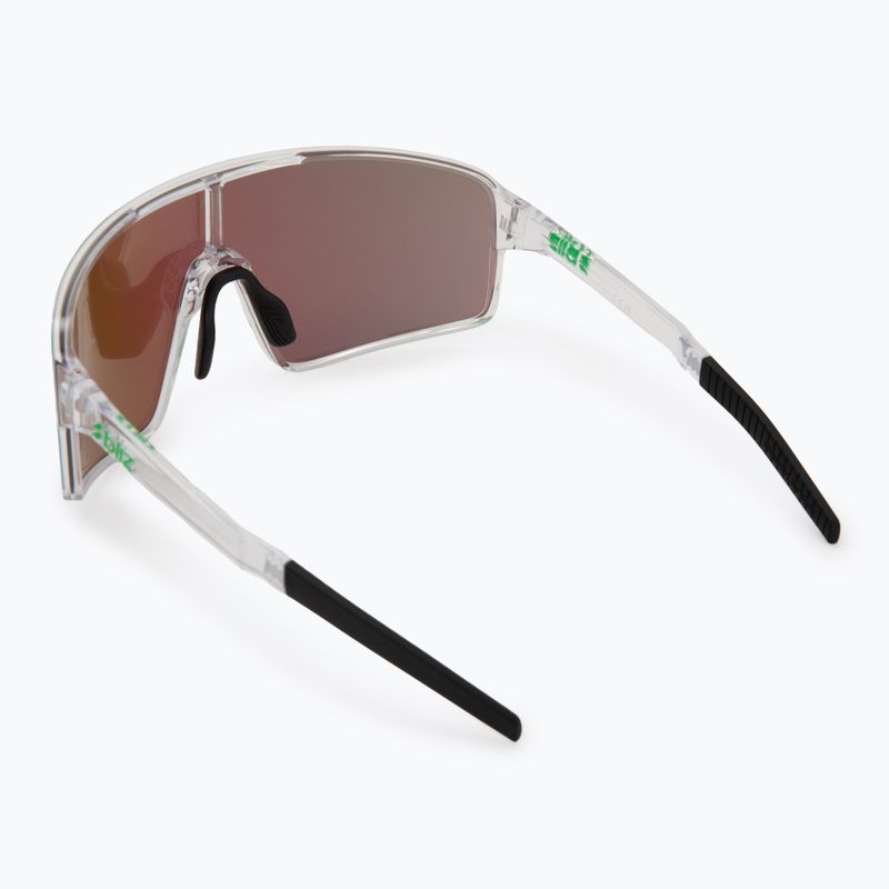 Occhiali da sole Bliz P001 transparent white/brown green multi 2