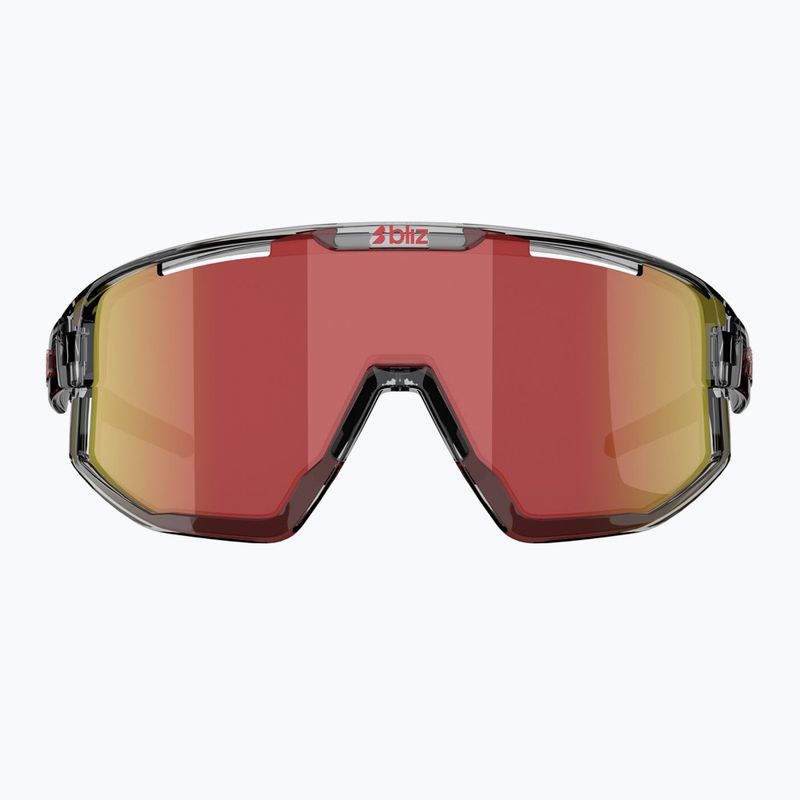 Occhiali da sole Bliz Fusion transparent dark grey/brown red multi 2