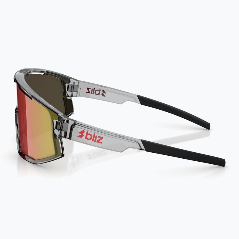 Occhiali da sole Bliz Fusion transparent dark grey/brown red multi 4